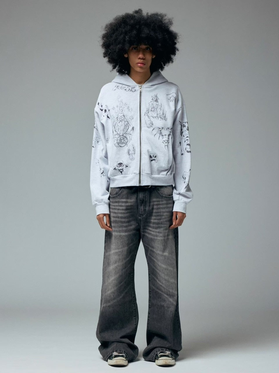 【BASKETCASE】SAILOR, zip hoodie