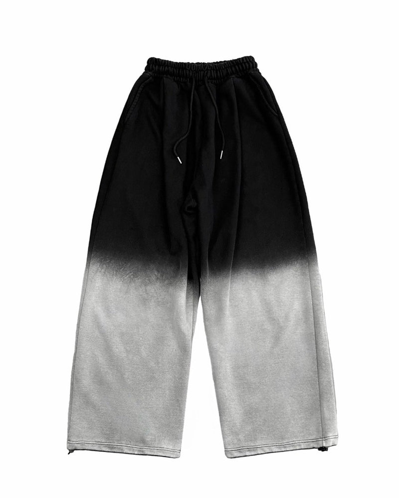 受注制【Chikashitsu +】gradation drawstring sweat pants / 【チカシツプラス】グラデーションドローコードスウェットパンツ