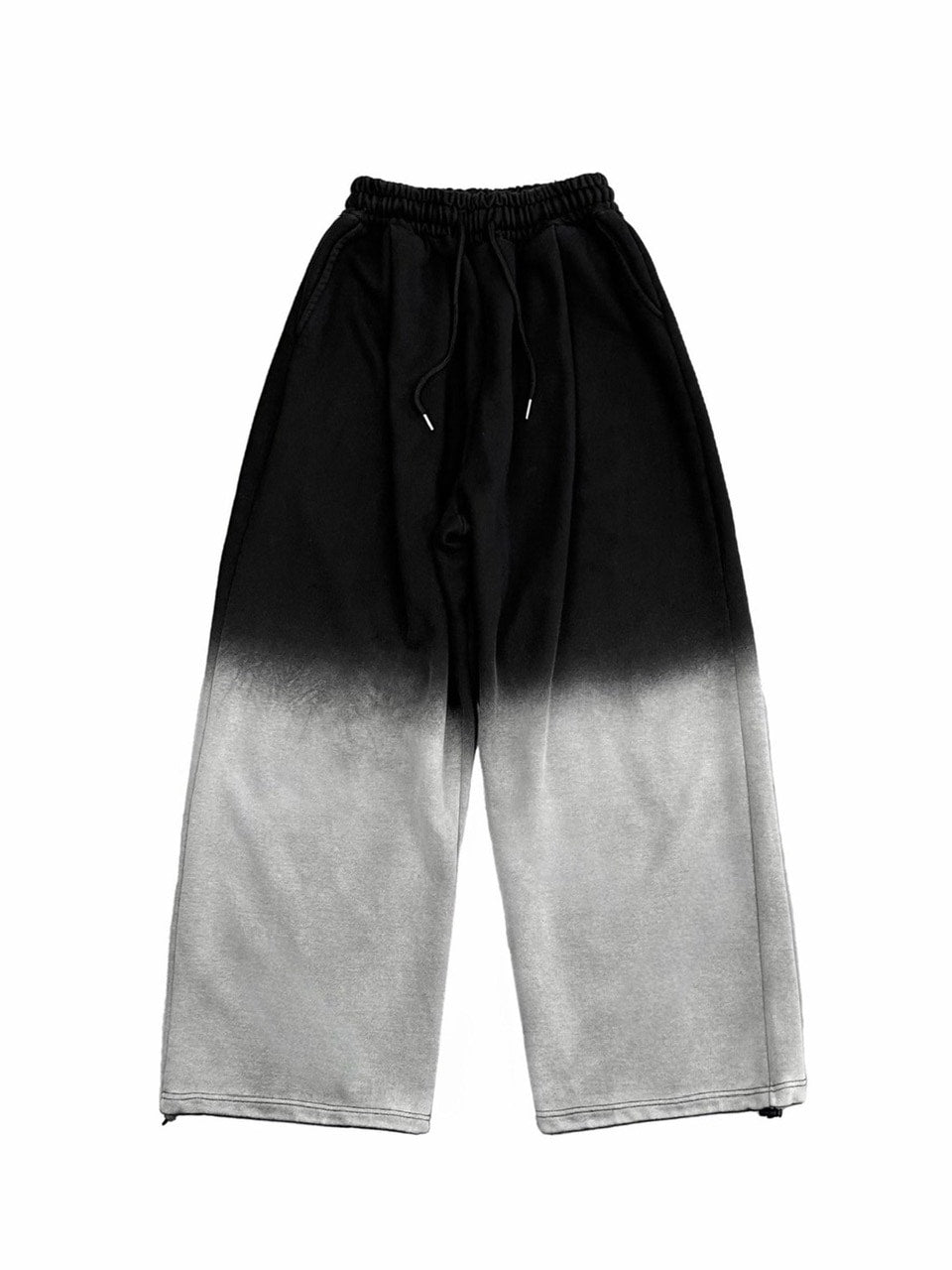 受注制【Chikashitsu +】gradation drawstring sweat pants / 【チカシツプラス】グラデーションドローコードスウェットパンツ