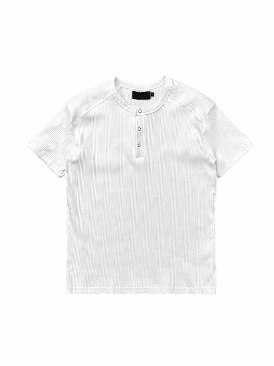 【Chikashitsu +】henry neck half sleeve tee (3color) / 【チカシツプラス】ヘンリーネック半袖Tシャツ