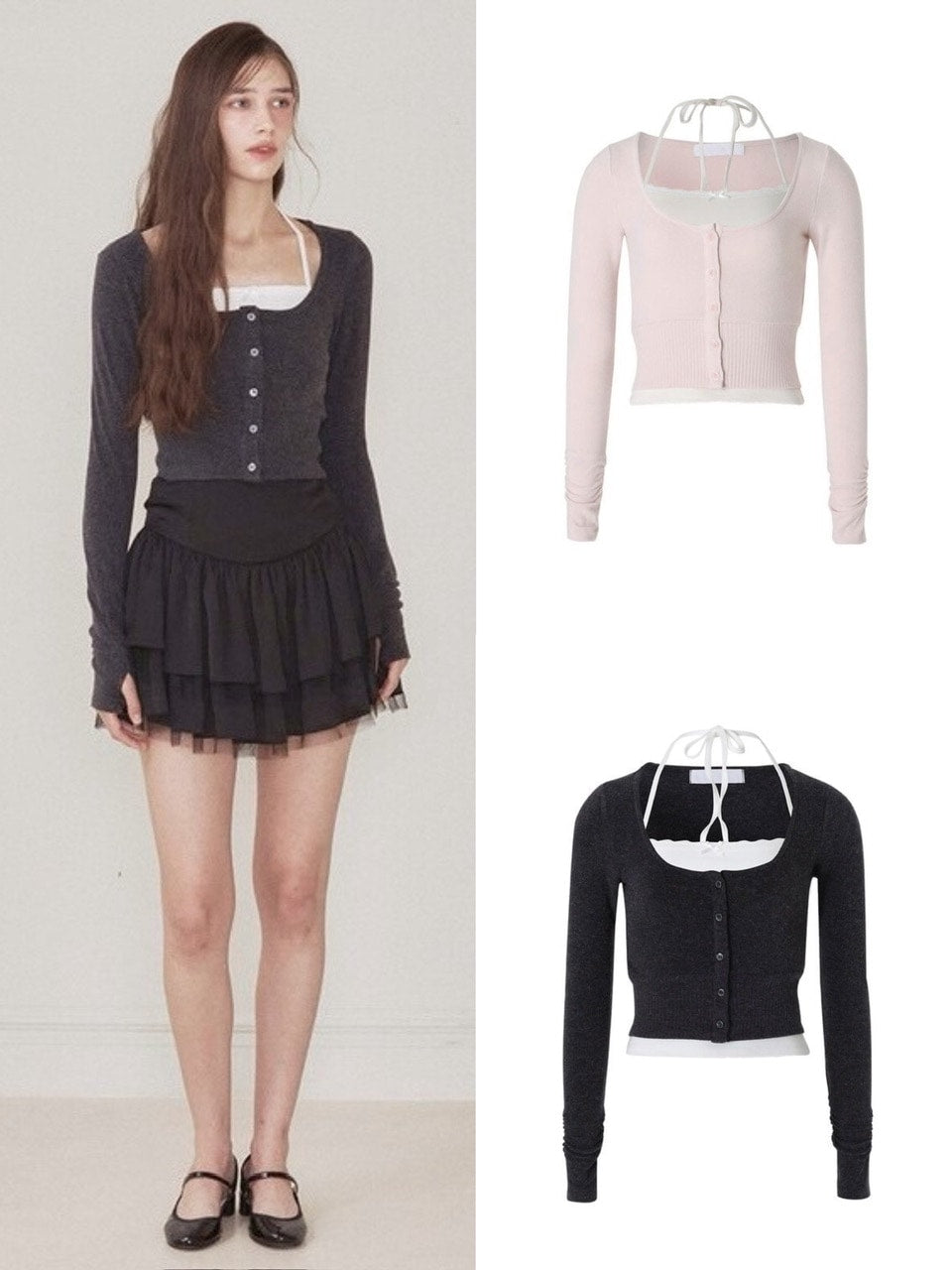【NOTYOURROSE】Luna cardigan set