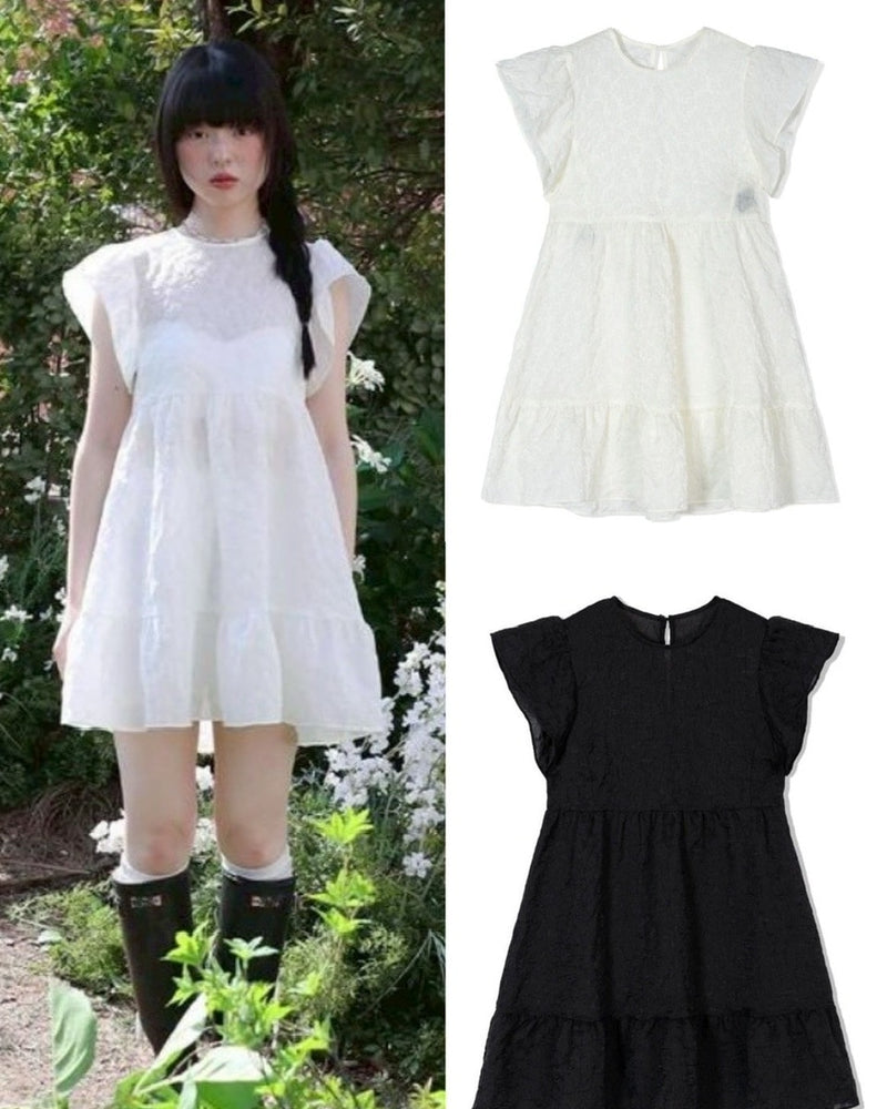 【Uglyshadow】FLOWER RUFFLE DRESS
