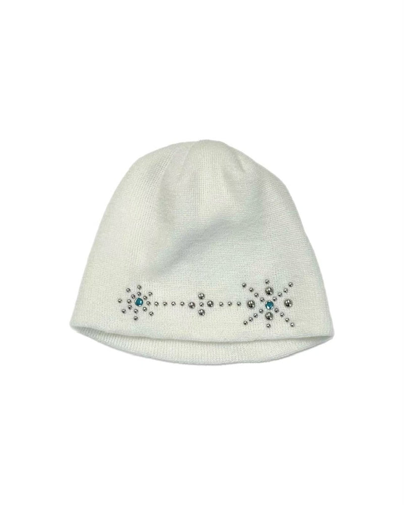 受注制【Chikashitsu +】mulch studs beanie (3color) / 【チカシツプラス】マルチスタッズニット帽子