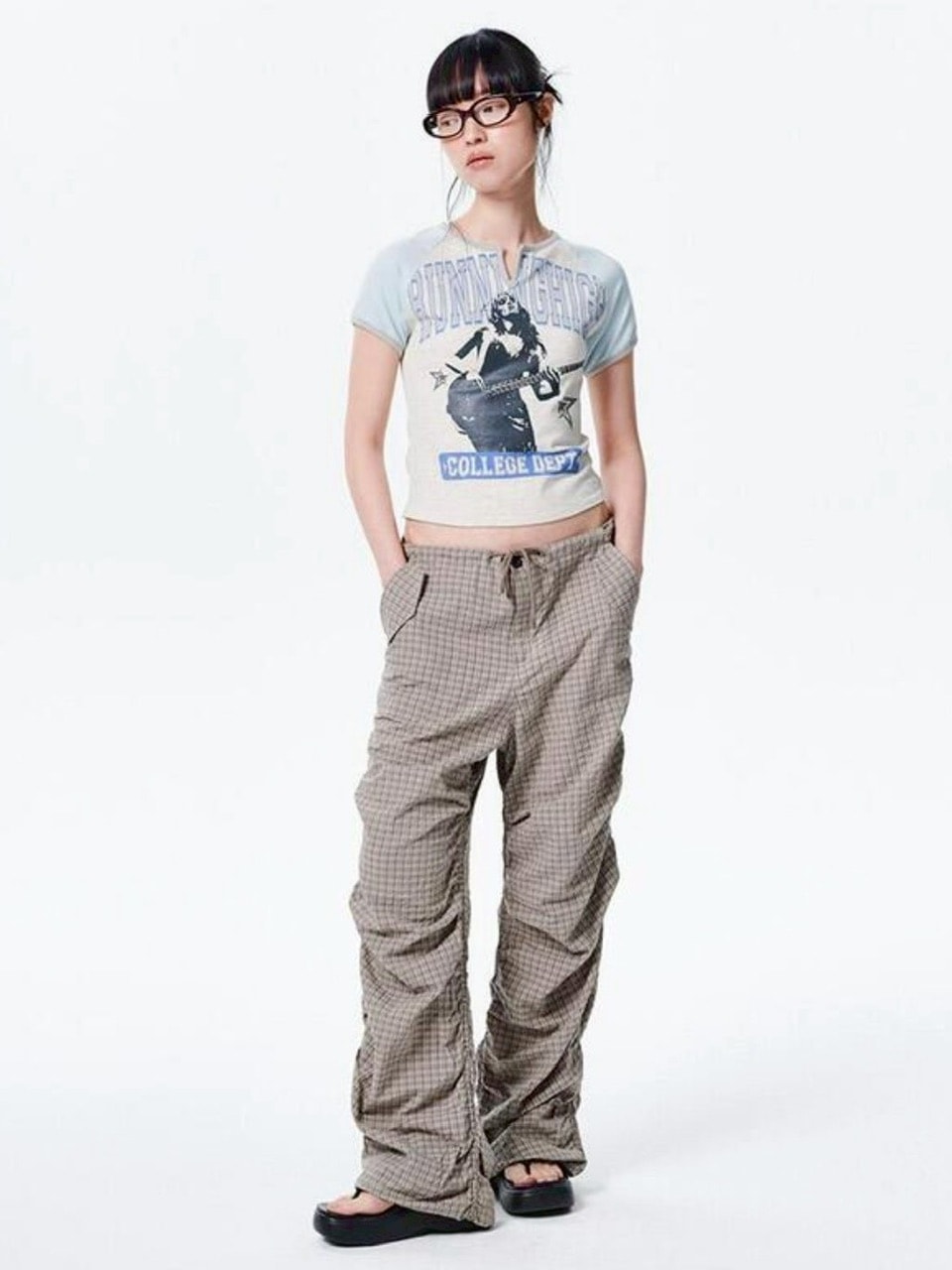 【runningHIGH】VARSITY LOGO H/S TEE