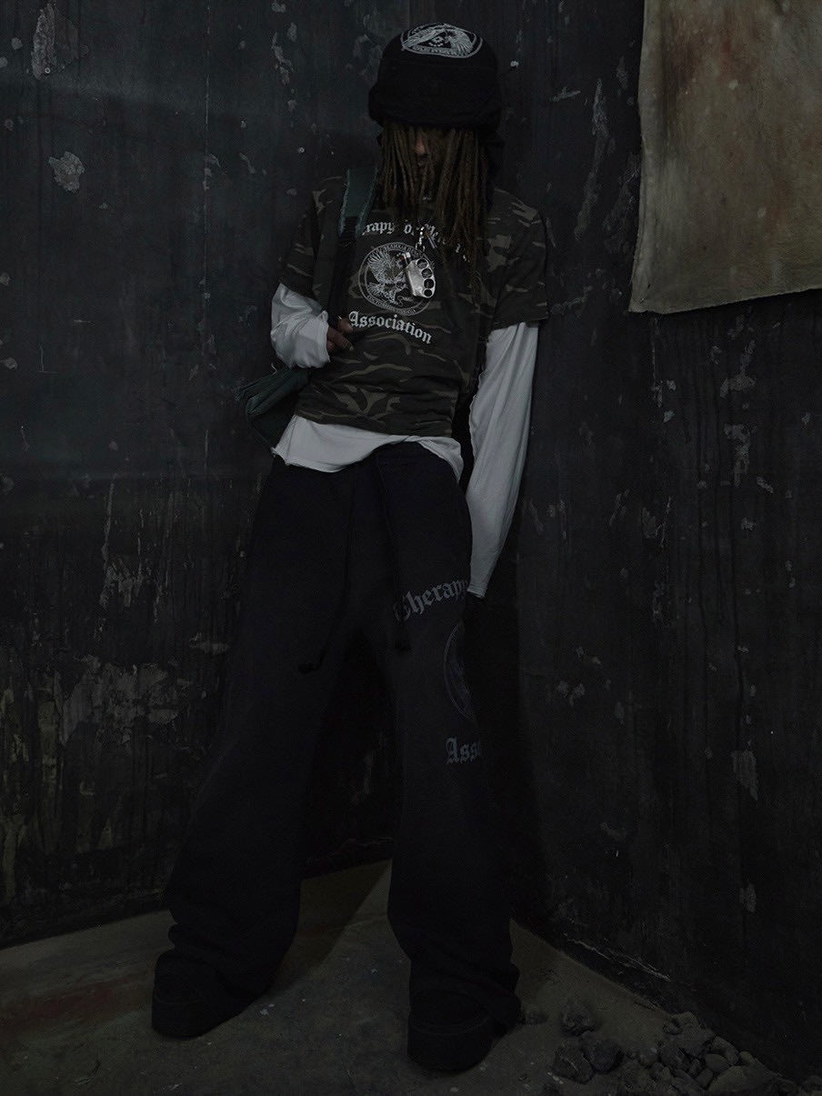 【SUNDAY OFF CLUB】Vintage Wide Leg Sweatpants