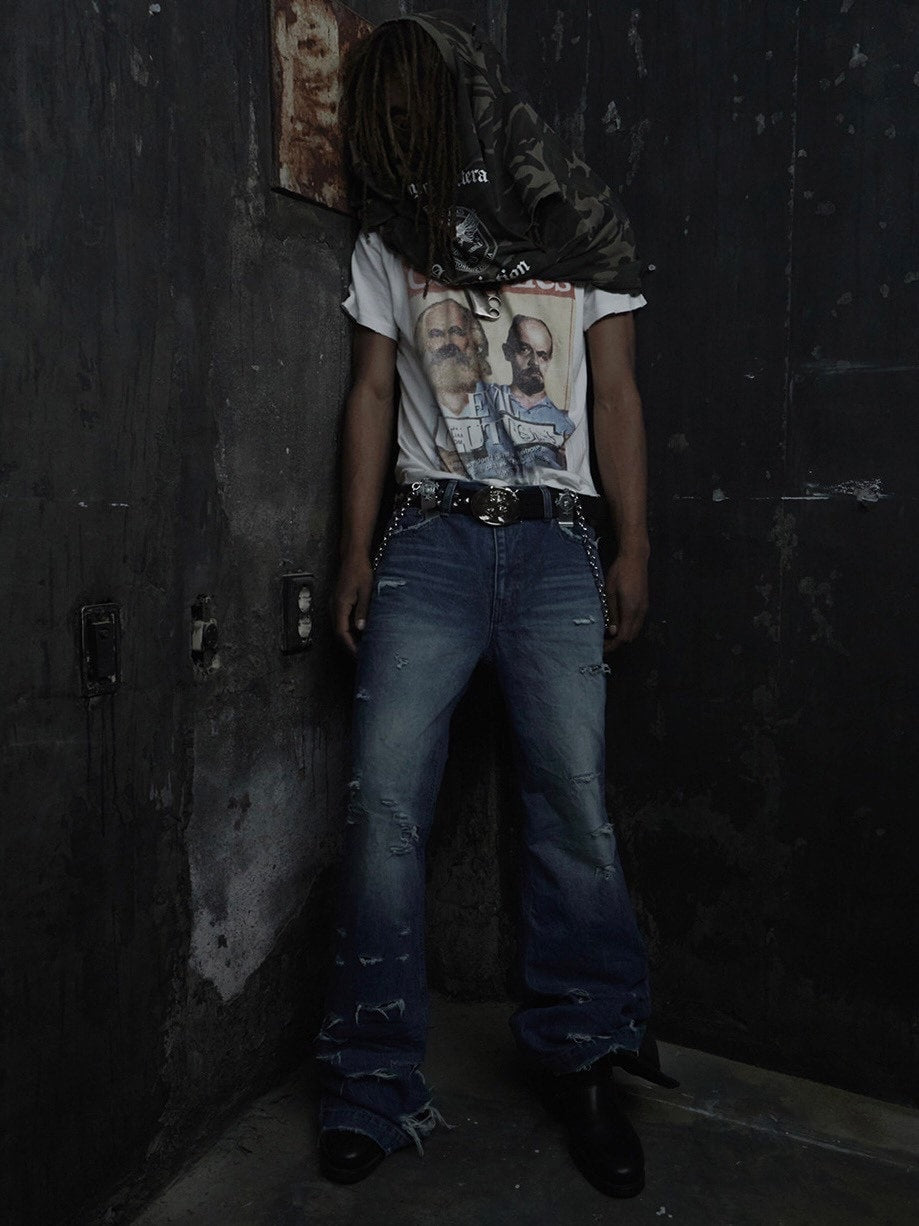 【SUNDAY OFF CLUB】Montmartre Cross Moneyclip Chain Antique