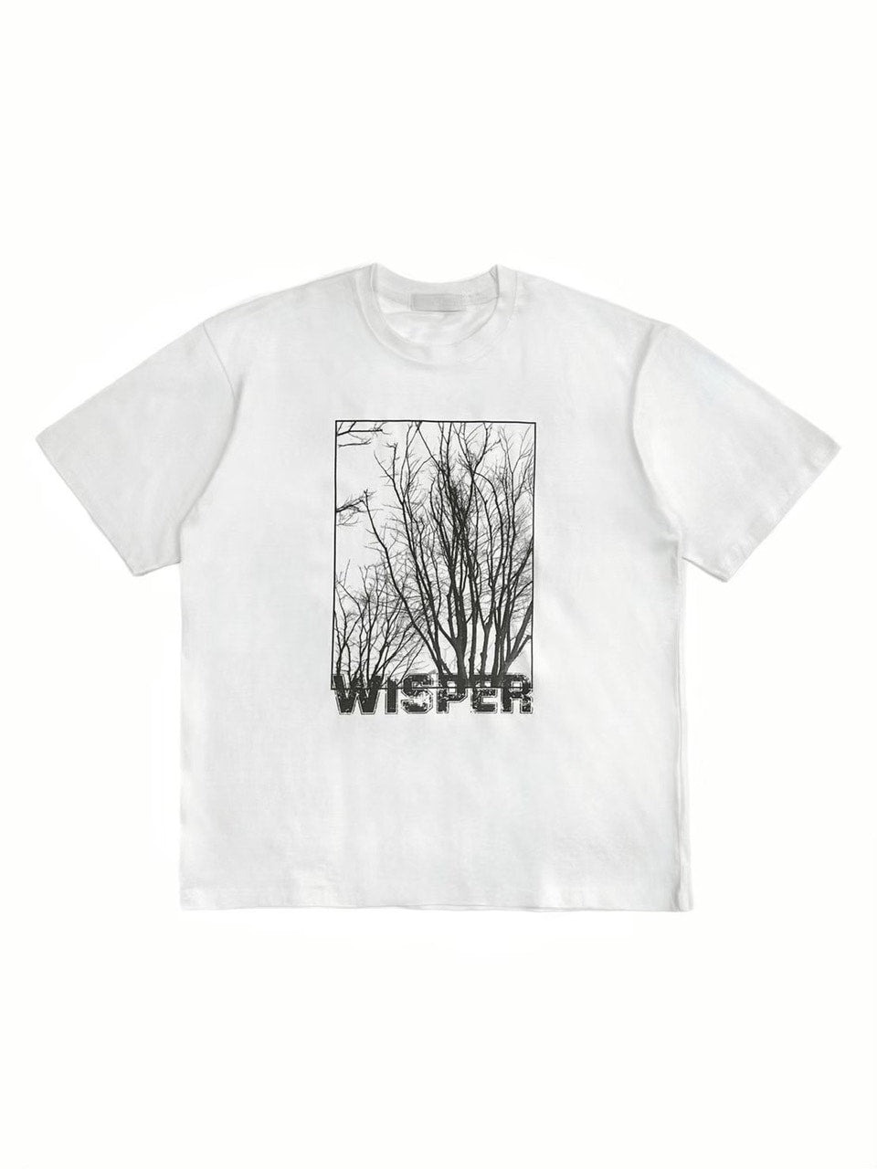 【Chikashitsu +】whisper tree t-shirt (3color) / 【チカシツプラス】ウィスパーツリープリント半袖Tシャツ