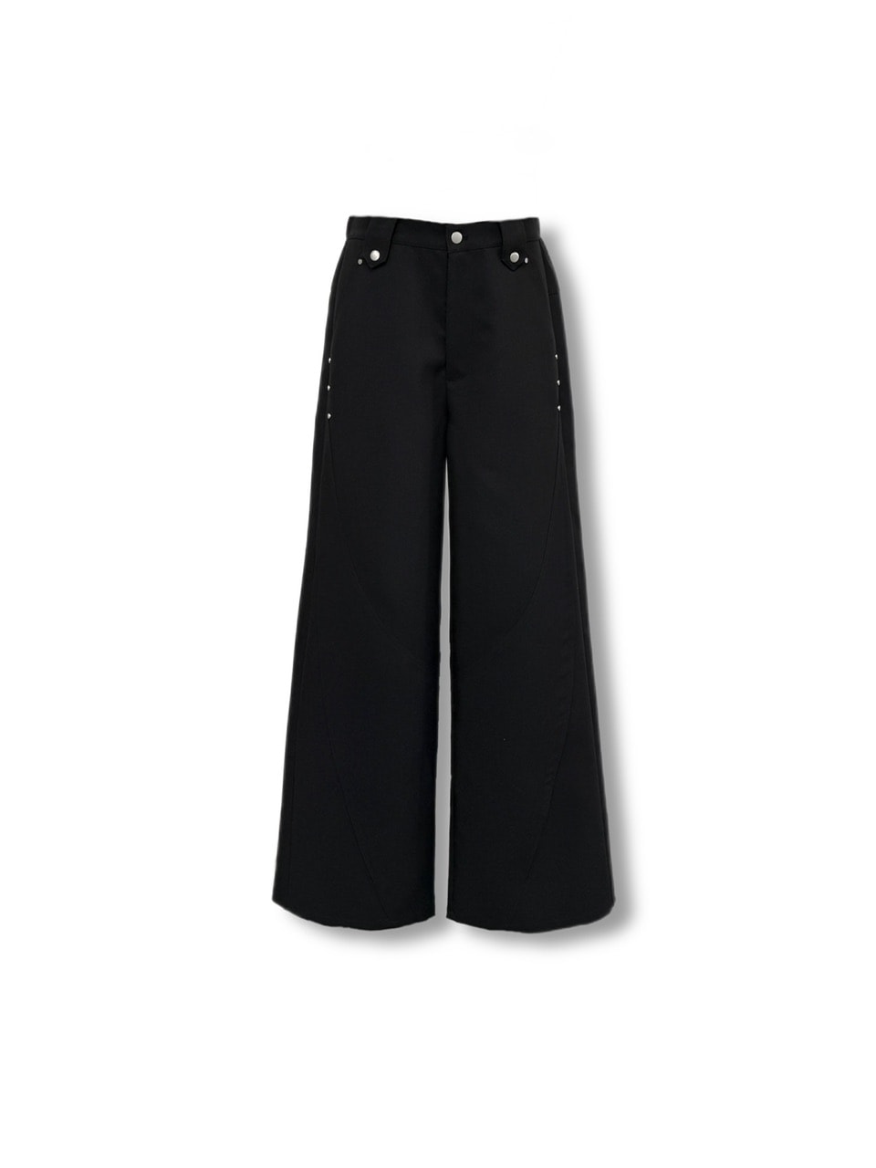 【CS】SEAM DESIGN DRAPE WIDE PANTS