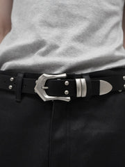【CS】STUDS LEATHER BELT
