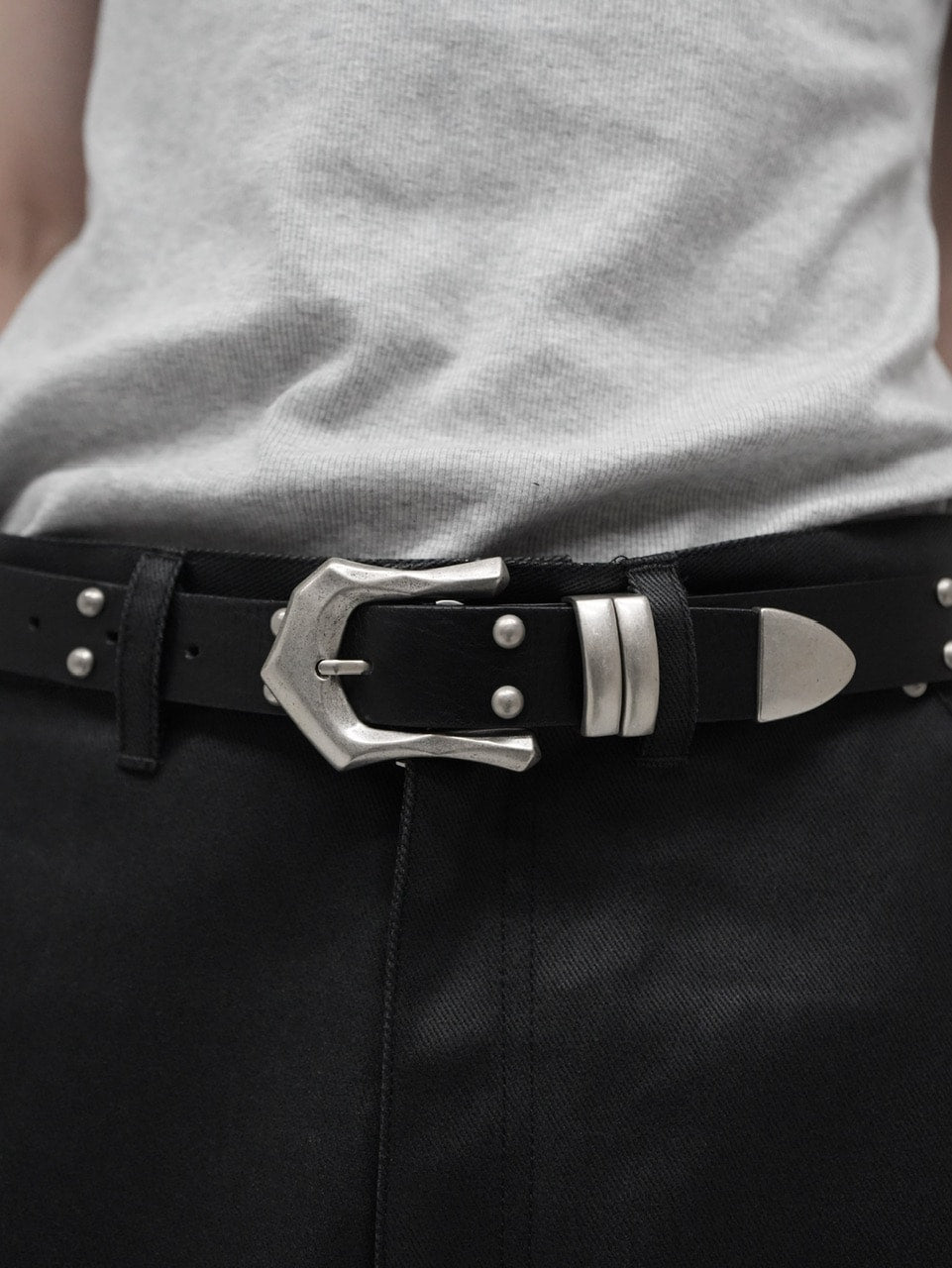 【CS】STUDS LEATHER BELT