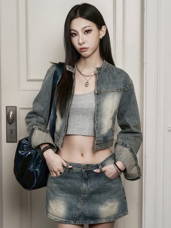 【BLACK PURPLE】Sparkle Shield Layering Necklace