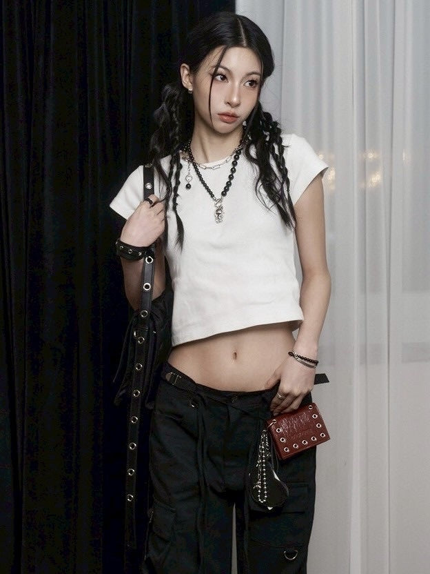 【BLACK PURPLE】Cattus onyx multi-wrap necklace