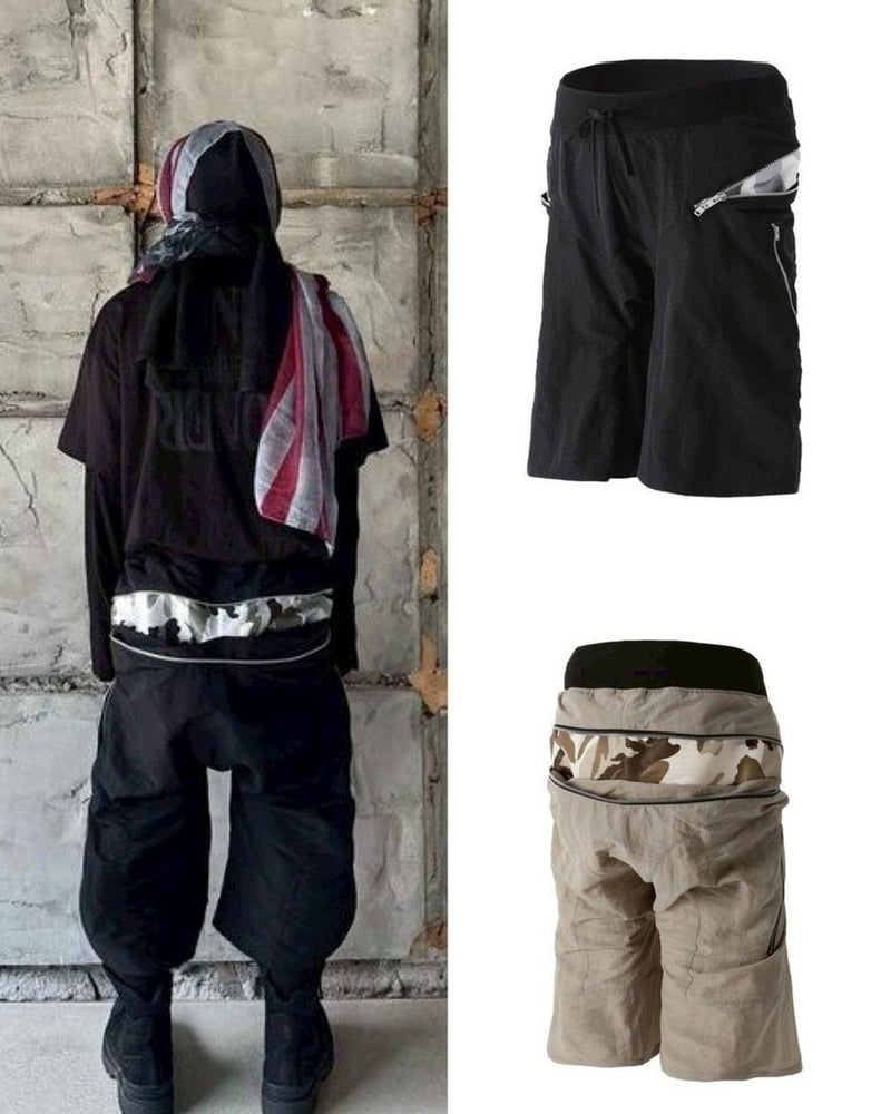 【roaringrad】ZIPPER SAGGING BERMUDA PANTS