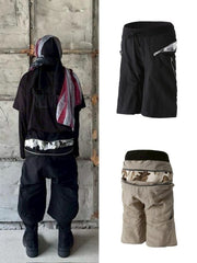 【roaringrad】ZIPPER SAGGING BERMUDA PANTS