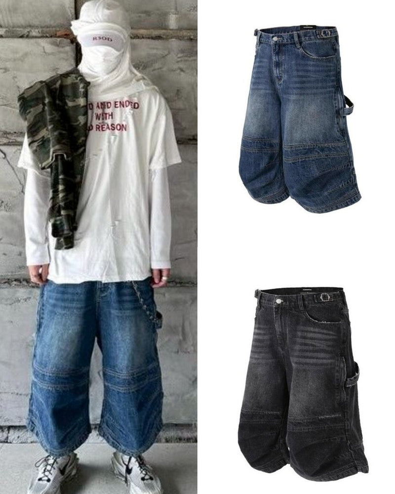 【roaringrad】CARPENTER BERMUDA DENIM PANTS