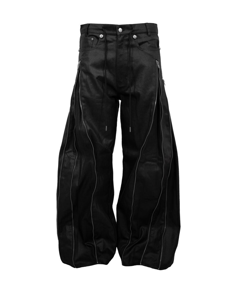 【Rosen Kreuz】ZIP WIDE BAGGY PANTS
