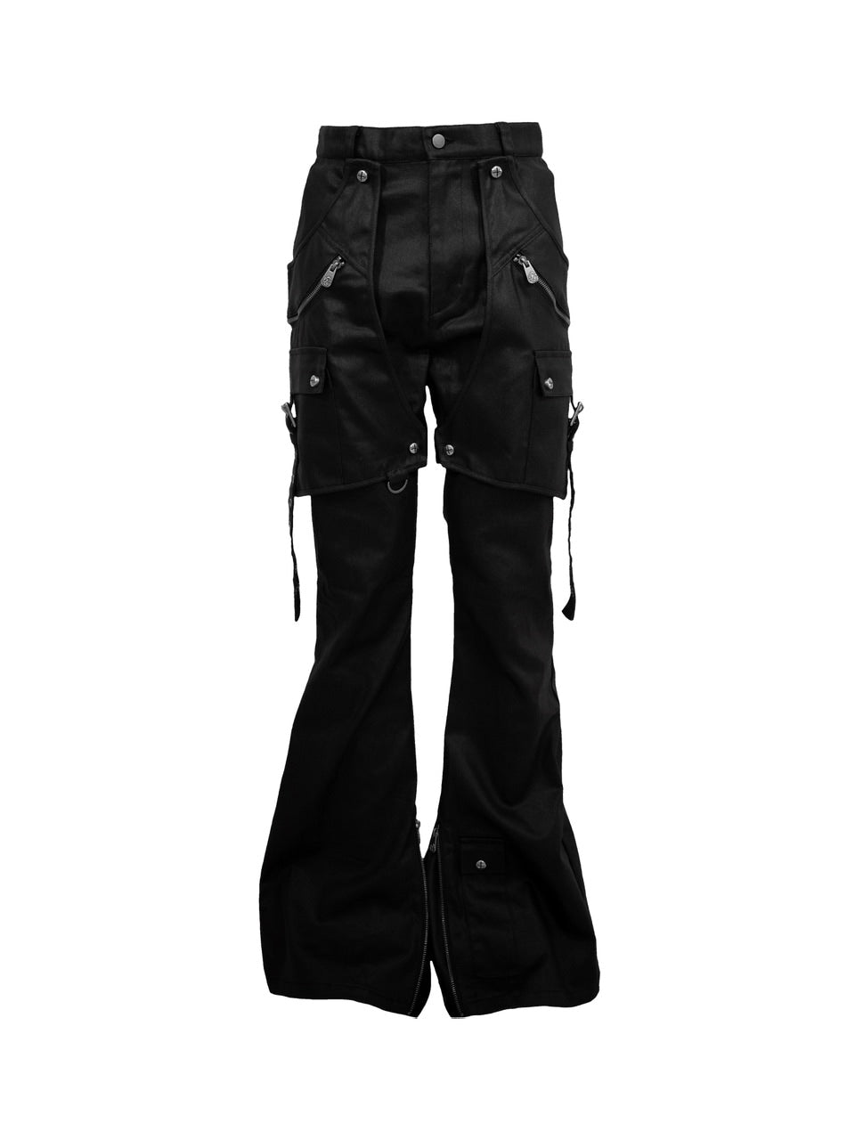 【Rosen Kreuz】SIDE BELT DOCKING FLARE PANTS