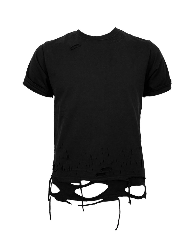 【Rosen Kreuz】BOXY FIT LAYERED DAMAGE TEE