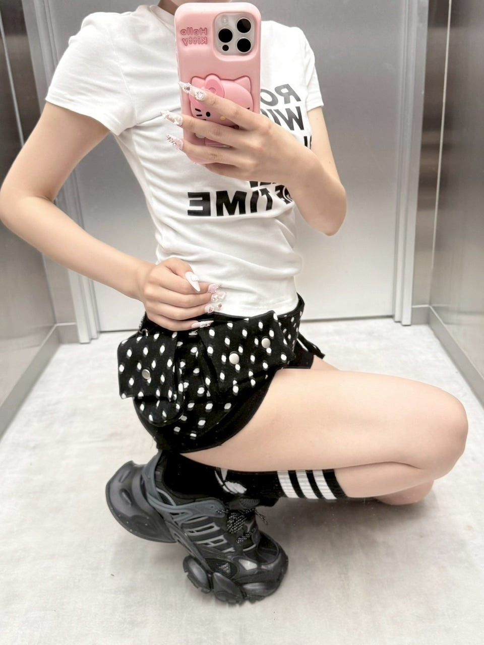 受注制【nmtc +】dot belt bag (2color)