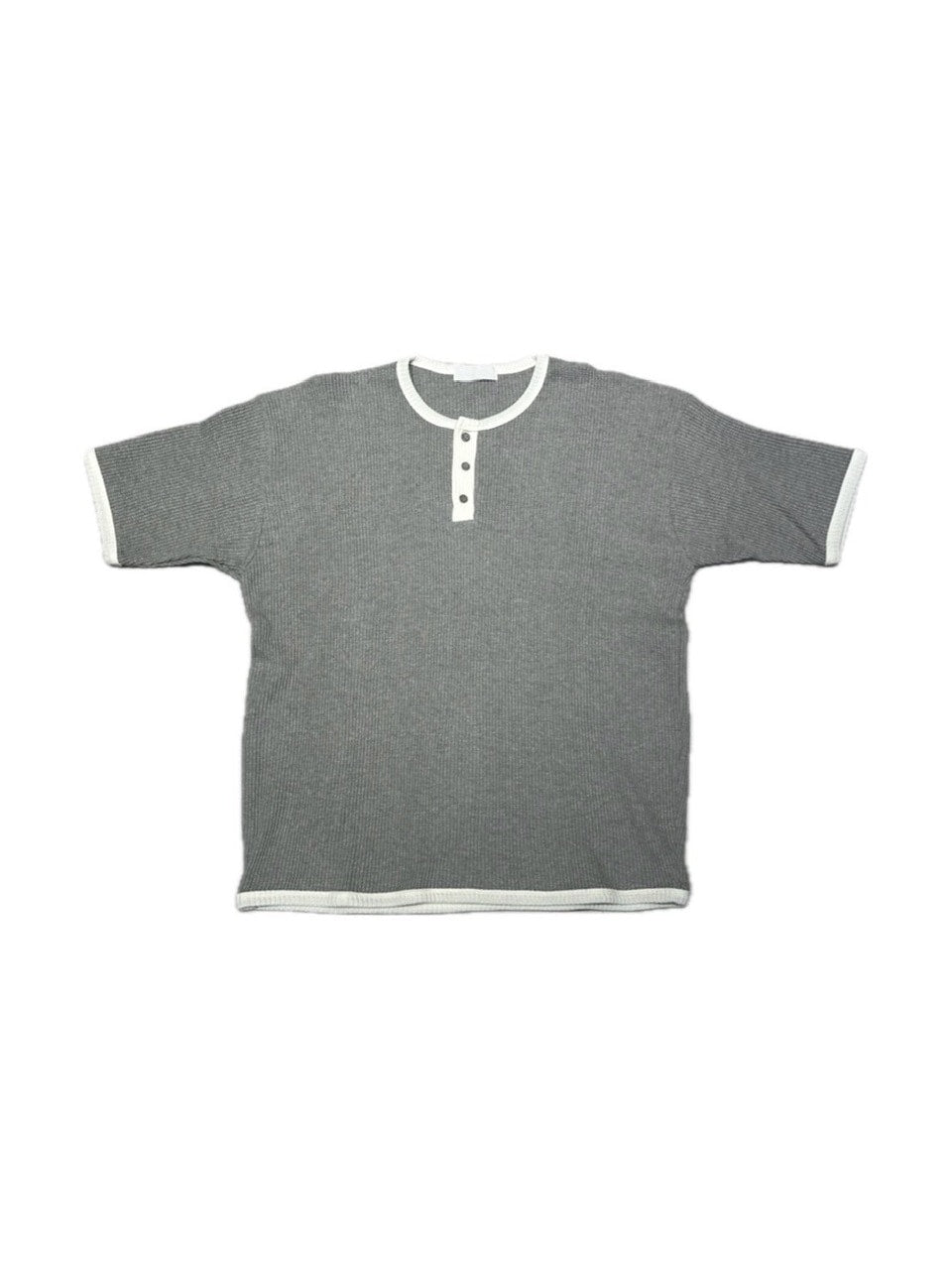 受注制【youll】henry neck waffle tee (3color)