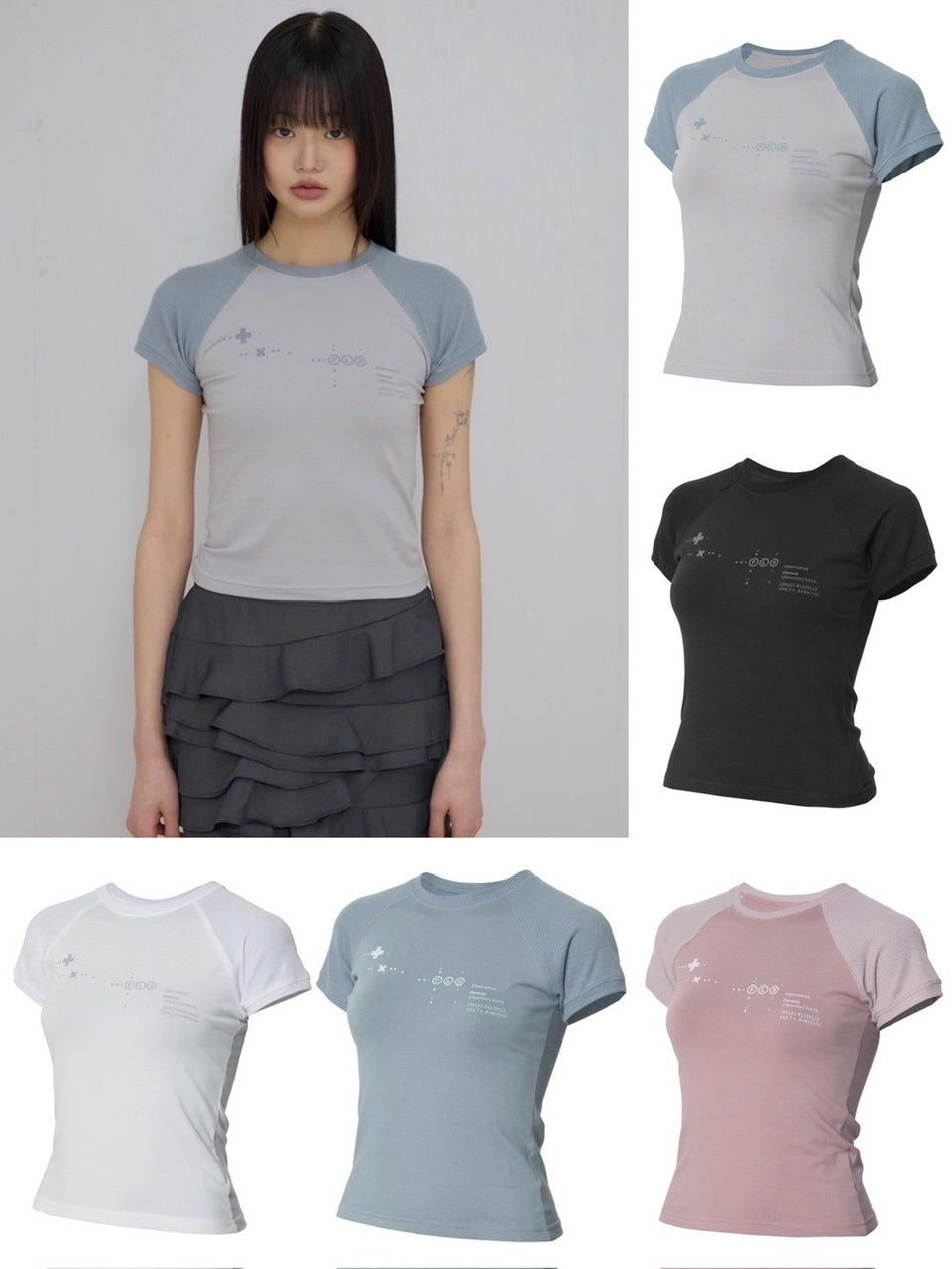 【FLAREUP】Muta Waffle Raglan T-Shirt