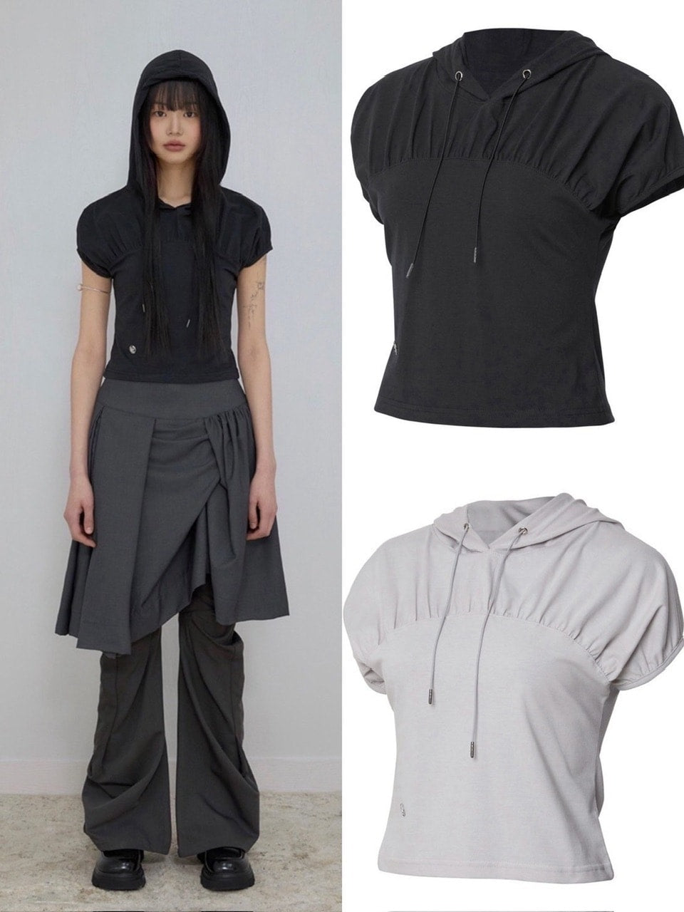 【FLAREUP】Kaya Shirred Hoodie