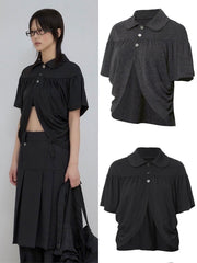 【FLAREUP】Cape Draped Cardigan