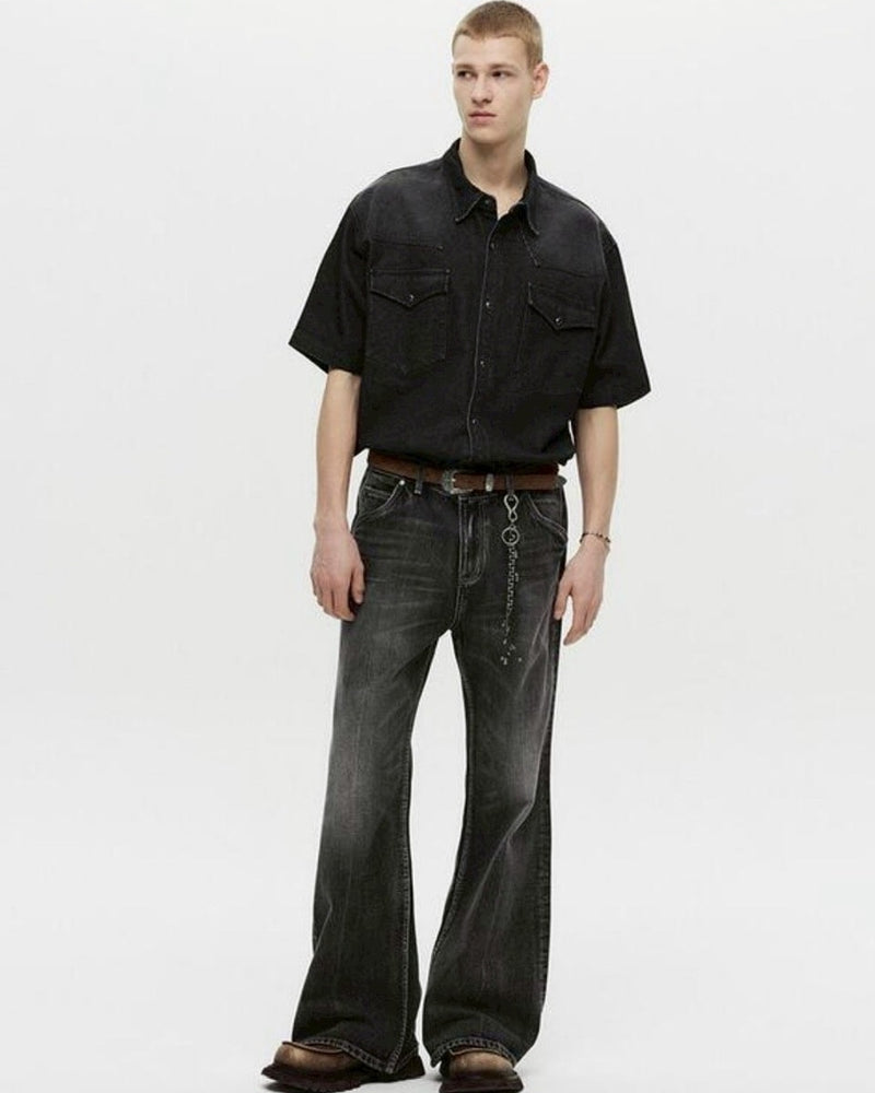 【DNSR】Western Flare Denim Pants
