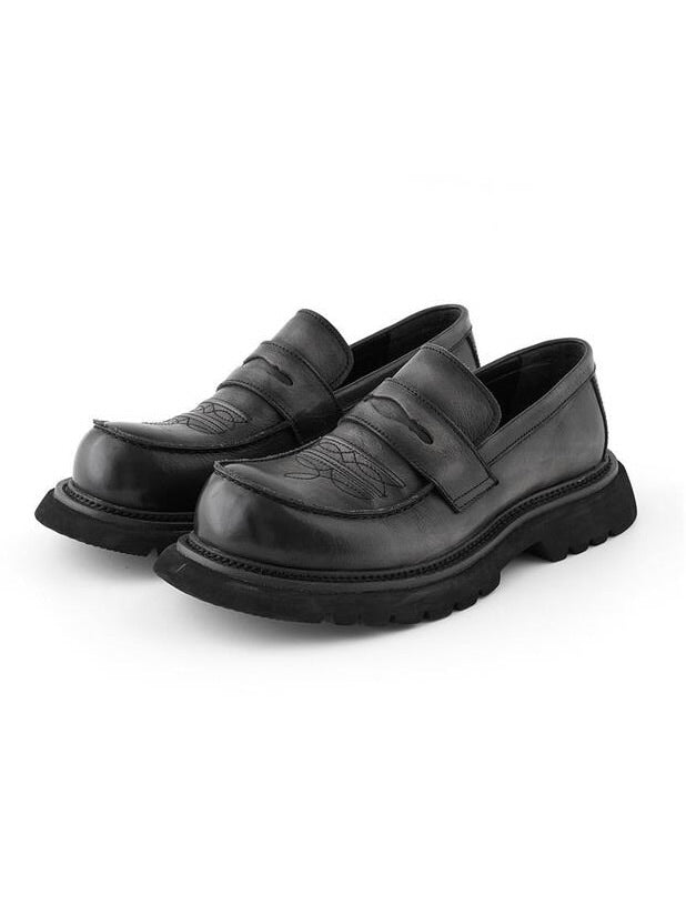 【DNSR】Mammoth Western Horse Leather Loafers