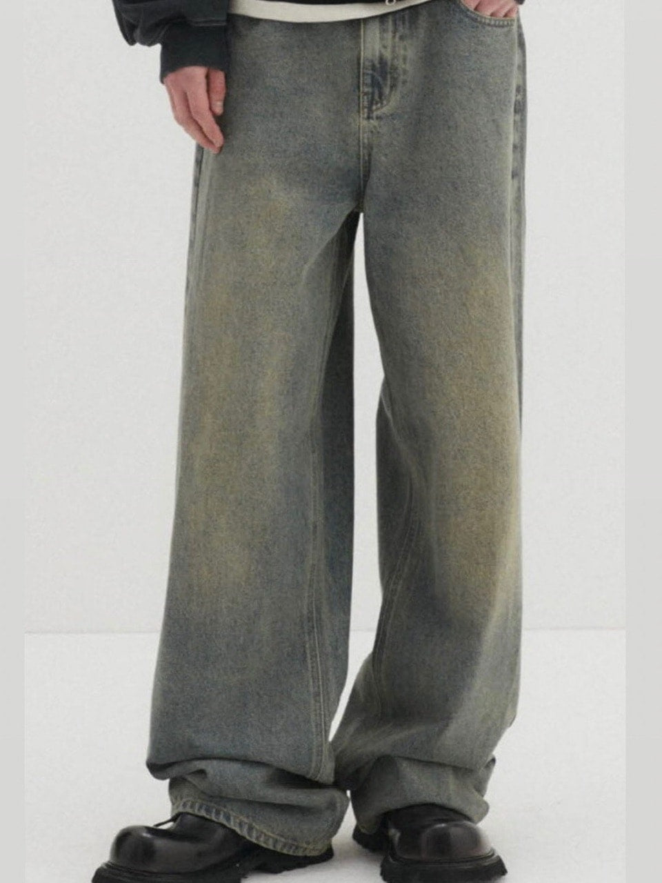 【DNSR】Signature Wide Denim Pants