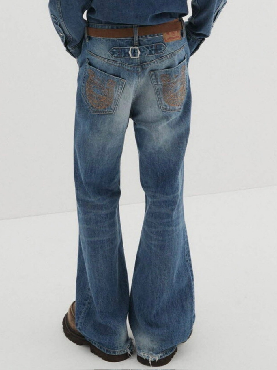 【DNSR】Western Flare Denim Pants