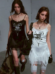 【Cest Nous】Satin Lace Camisole Dress / 【セヌー】サテンレースキャミワンピース
