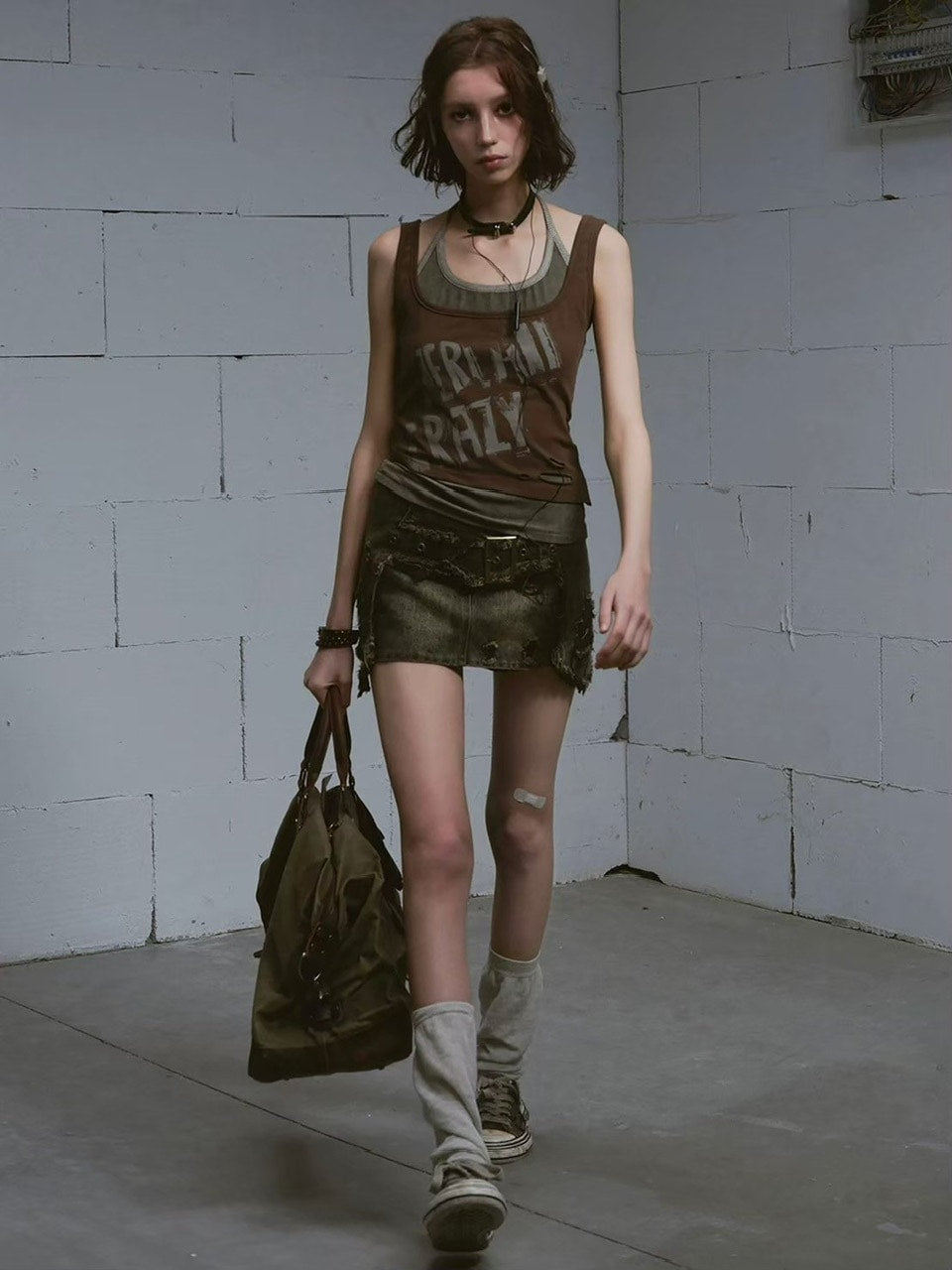 【Cest Nous】Brown Two-Piece Camisole