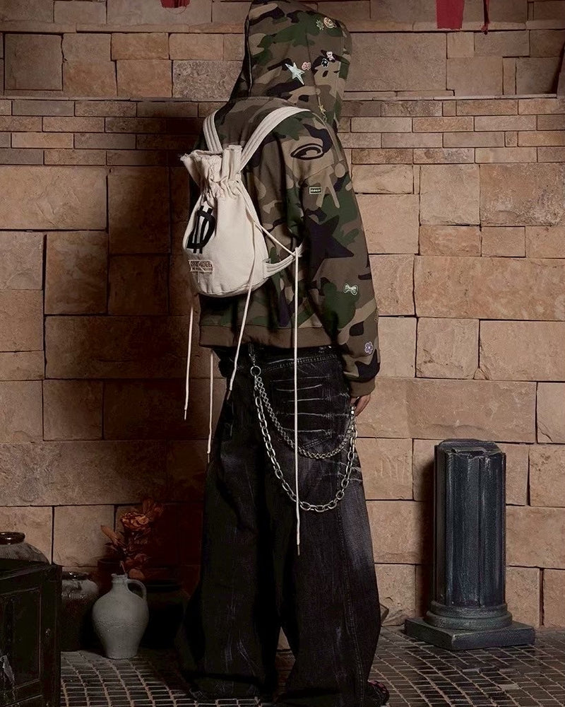【DND4DES】DND LOGO DRAWSTRING BUCKET BACKPACK