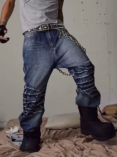 【DND4DES】KNEE CREASE WASHED FLARED JEANS