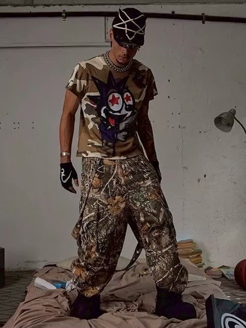 【DND4DES】BOOM! FELIX CAMO GRAFFITI TIGHT T-SHIRT