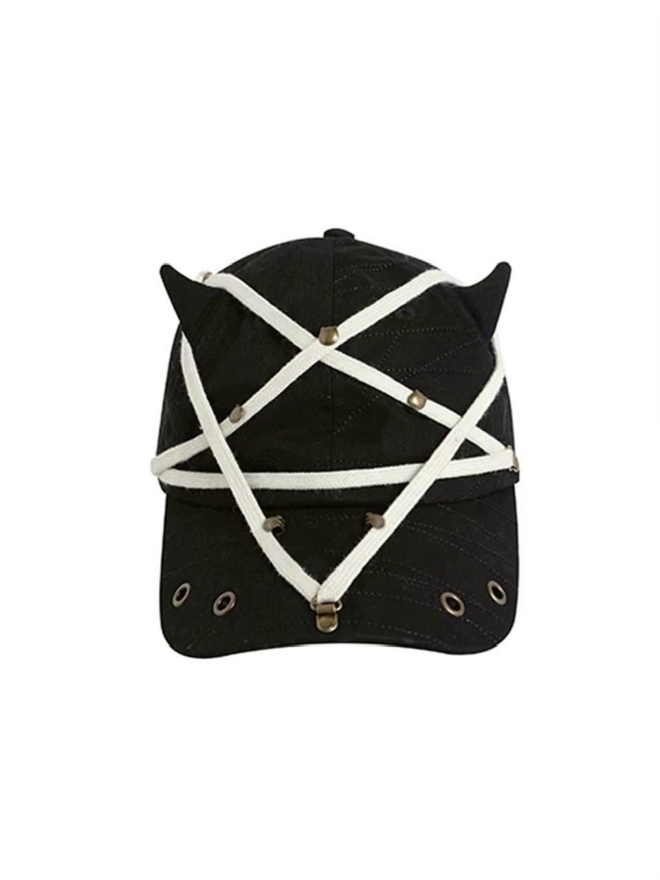 【DND4DES】PENTAGRAM RIVET DEVIL CAP