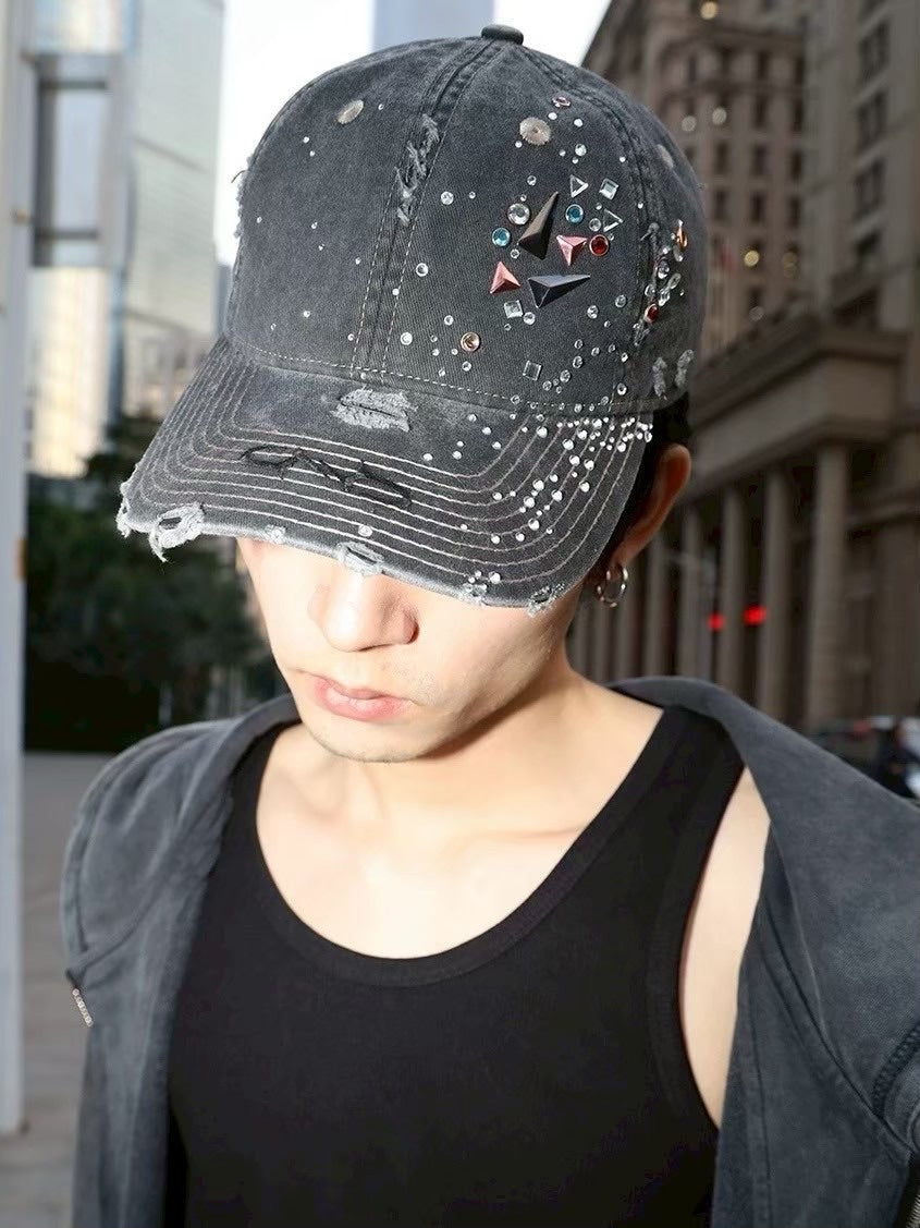 【DND4DES】DIAMOND DISTRESSED CAP