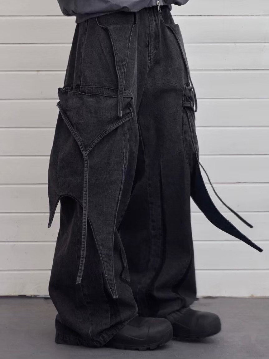 【DND4DES】MULTI-LAYERED DECONSTRUCTED CARGO JEANS