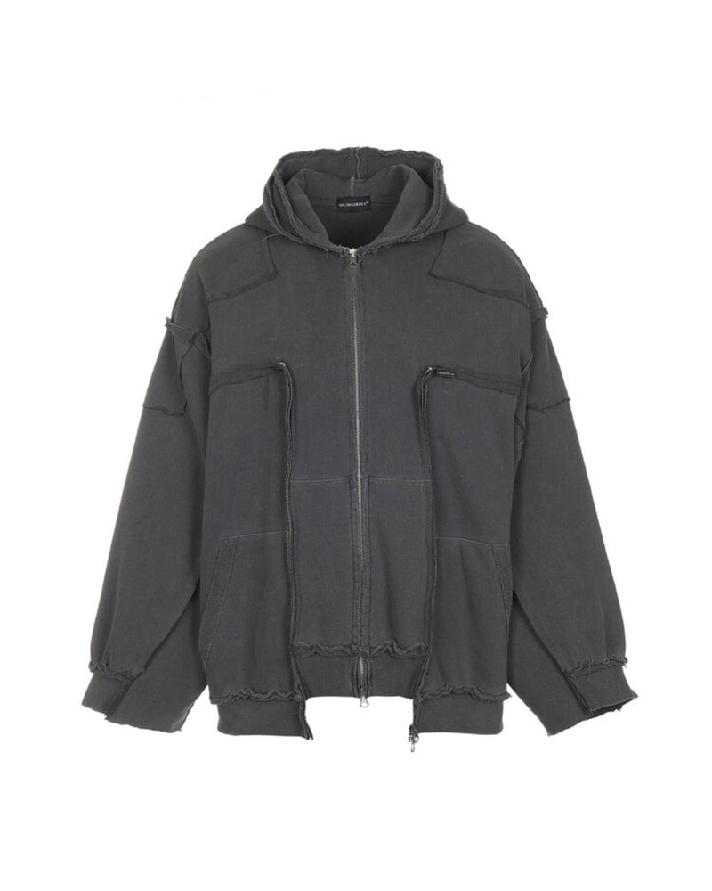 【SURGERY】surgery remake over pigment hood jacket VER.2 / 【サージェリー】リメイクオーバーサイズピグメントジップパーカー