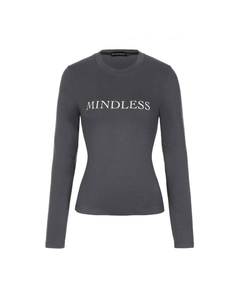【SURGERY】Surgery mindless slim long sleeves / 【サージェリー】スリムロゴ長袖Tシャツ