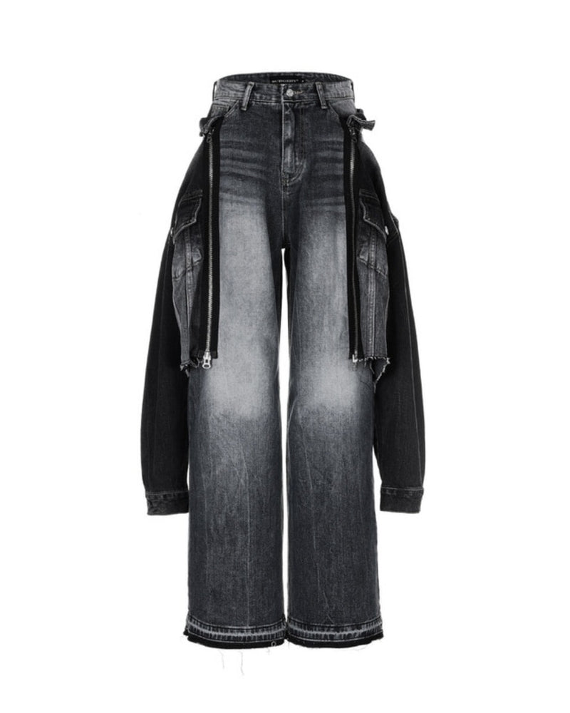 【SURGERY】hybrid set-up docked jeans / 【サージェリー】ハイブリッドセットアップドッキングデニムパンツ