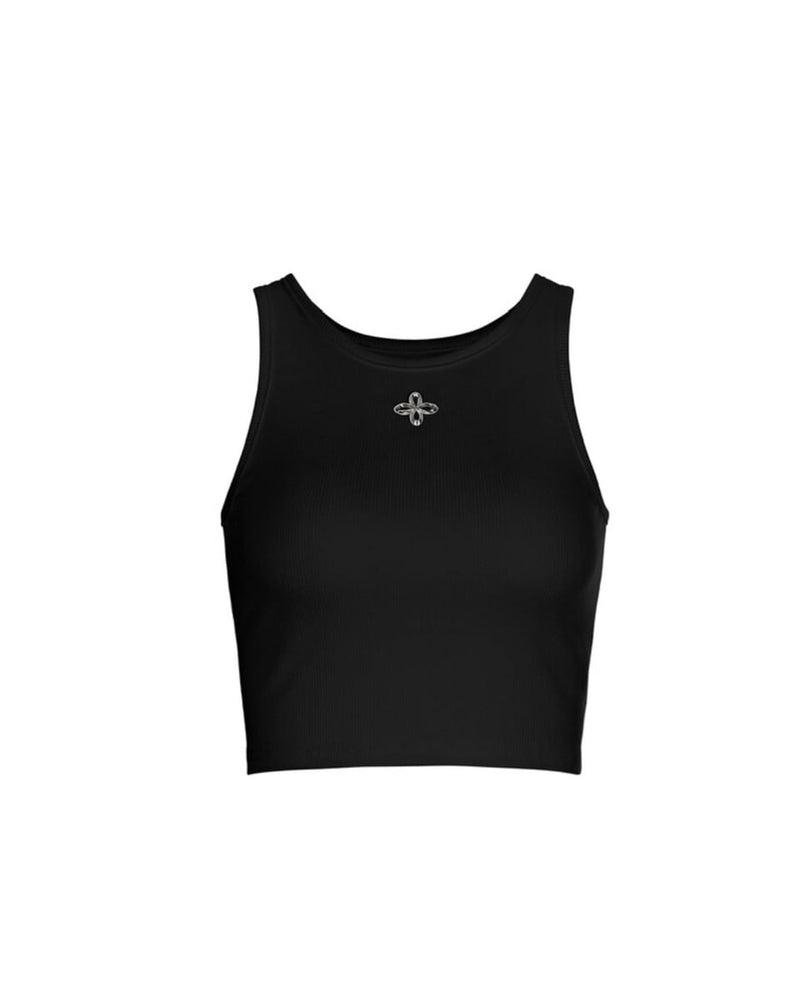 【SURGERY】metal clover logo crop sleeveless / 【サージェリー】メタルクローバーロゴクロップタンクトップ