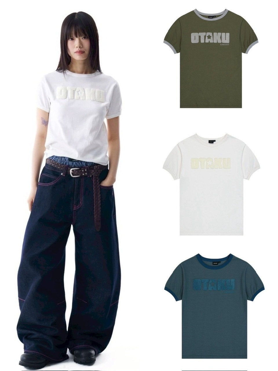 【AAKAM】OTAKU Boucle Ringer Top