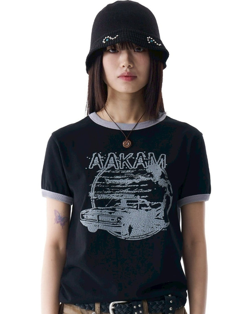 【AAKAM】Multi Studded Knit Bucket Hat