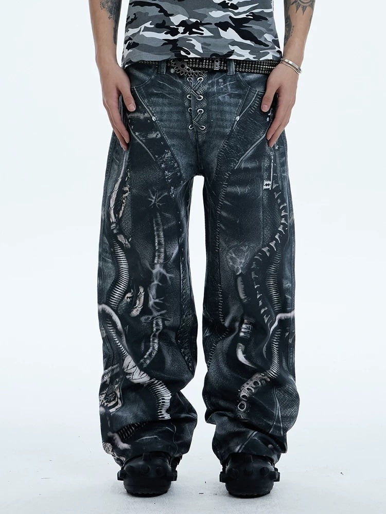 【DND4DES】ALIEN VENOM PRINTED PANTS