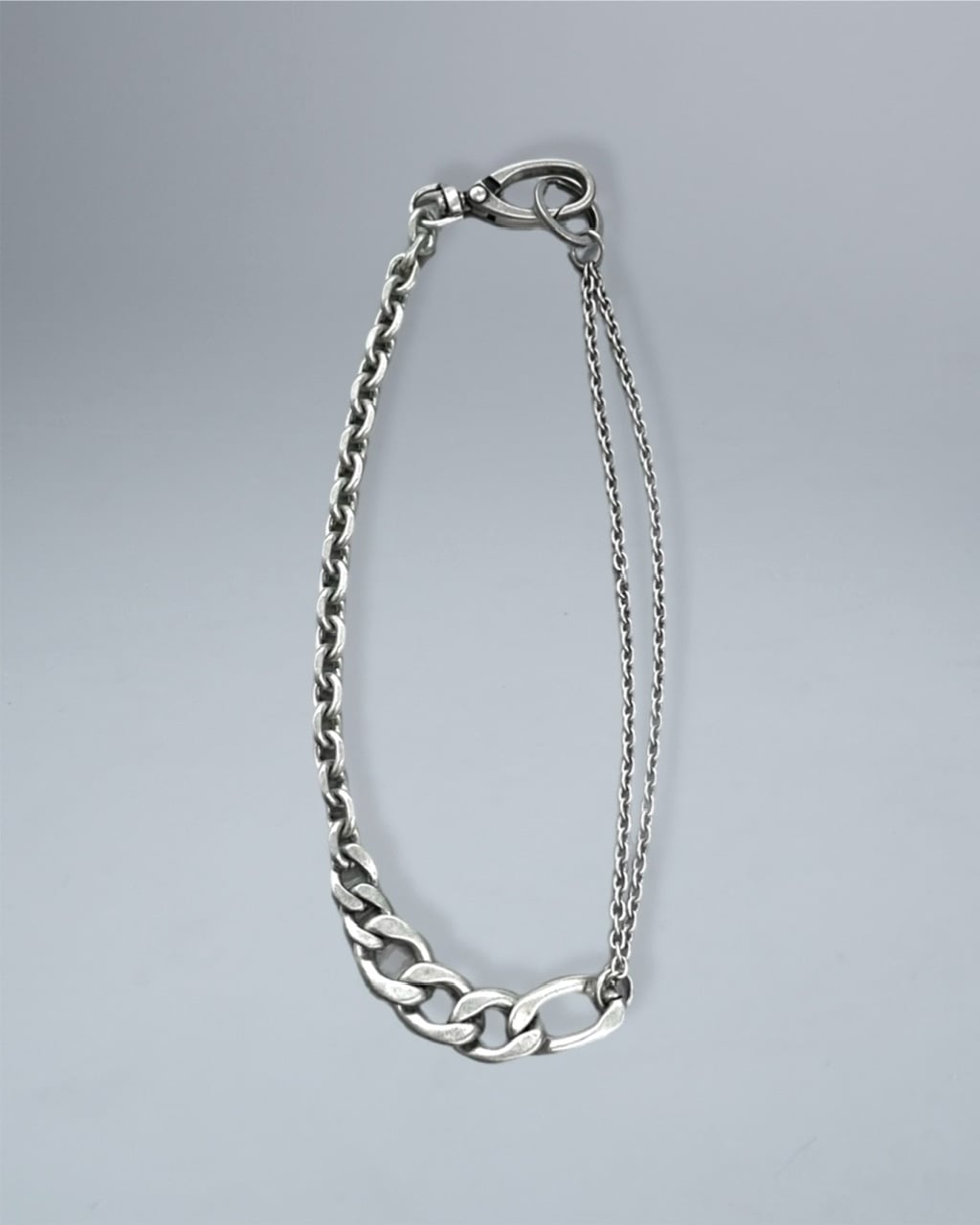 【CHIKASHITSU PLUS HIGH】Dual chain necklace