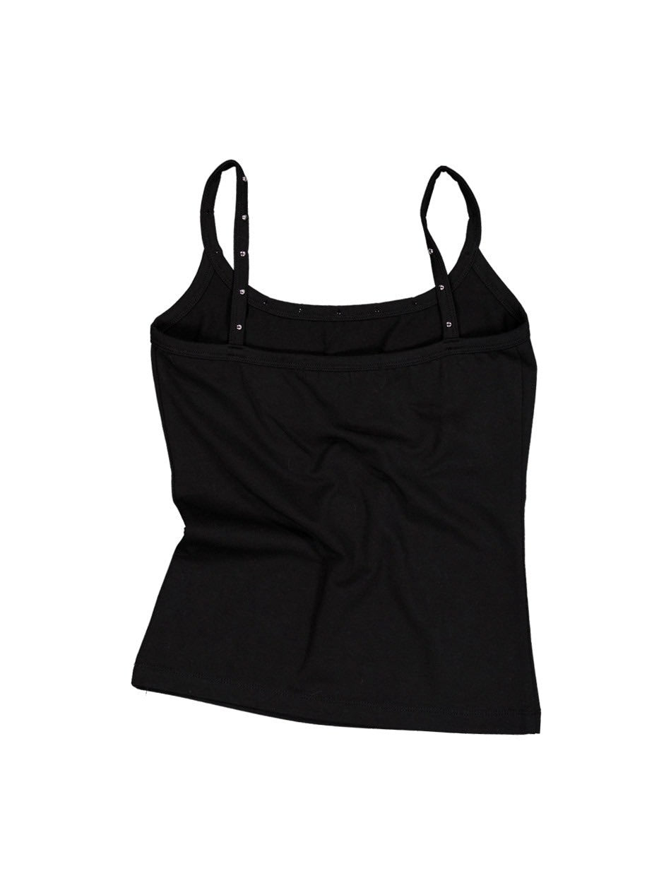 【SETUP‐EXE】CROSS STUDDED SLEEVELESS / 【セットアップエグゼ】クロススタッズキャミソール