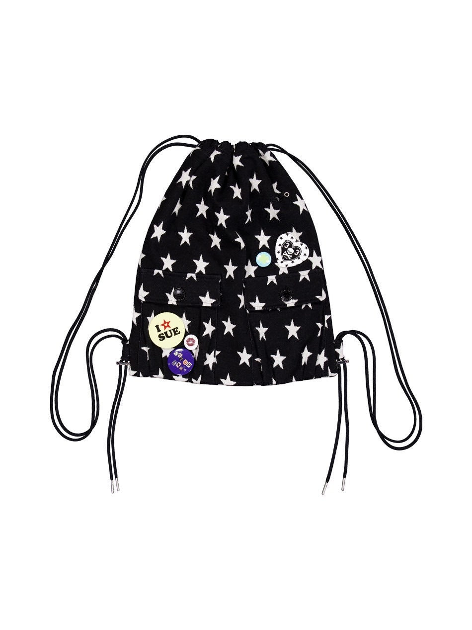 【SETUP‐EXE】STAR POCKET GYM SACK / 【セットアップエグゼ】スターポケットリュック