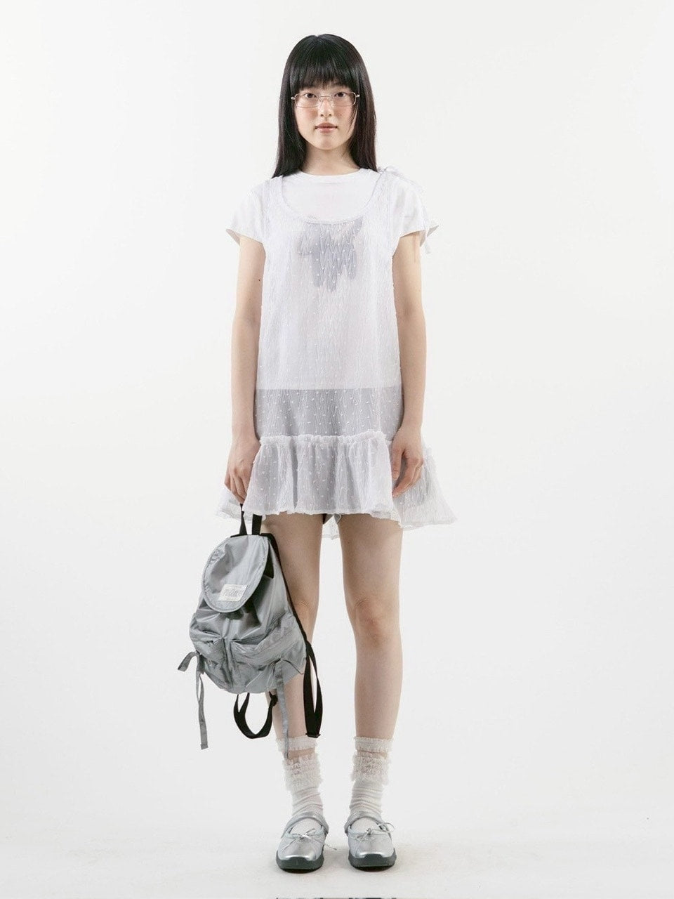 【TUOMIO】FRILL LAYERED DOT DRESS / 【トゥオミオ】フリルレイヤードドットワンピース